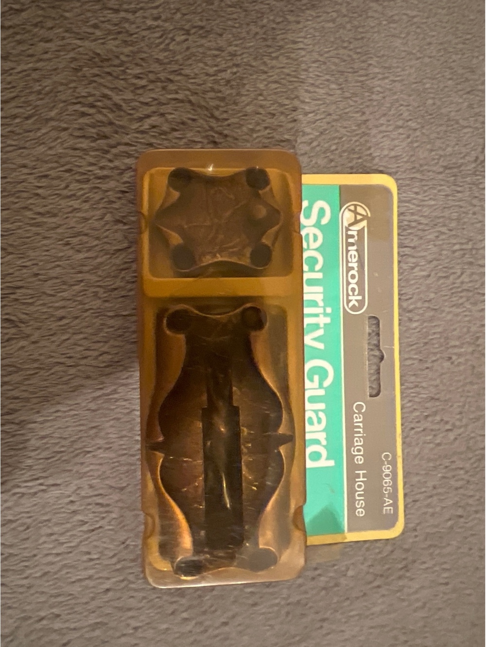 Amerock Security Guard Carriage House C-9065-AE Door Hardware Set